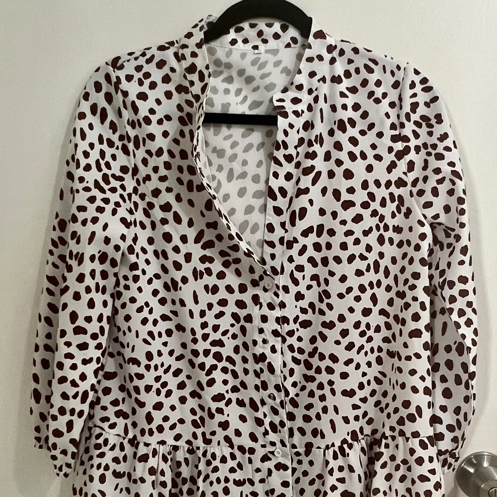 Festival Mini cow print dress